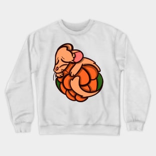 Mink sleeping on a cloudberry Crewneck Sweatshirt